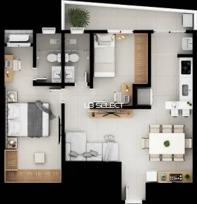 Apartamento com 2 Quartos à venda, 67m² no Santa Mônica, Uberlândia