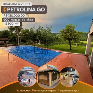 Fazenda/Sítio com 4 Quartos à venda, 13867m² no , Petrolina de Goiás