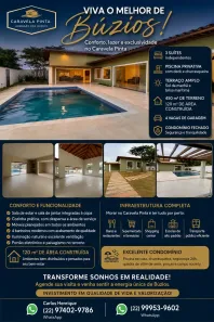 Casa de Condomínio com 3 Quartos à venda, 450m² no Caravelas, Armação dos Búzios