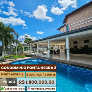 Casa de Condomínio com 5 Quartos à venda, 404m² no Ponta Negra, Manaus