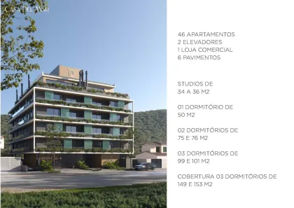 Apartamento com 3 Quartos à venda, 99m² no Canasvieiras, Florianópolis