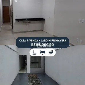 Casa com 2 Quartos à venda, 100m² no Jardim Primavera 2ª Etapa, Anápolis