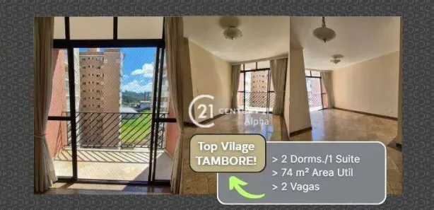Apartamento com 2 Quartos para alugar, 74m² no Tamboré, Barueri