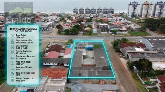Lote/Terreno à venda, 729m² no Balneário Marajó, Matinhos
