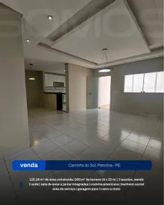 Casa com 3 Quartos à venda, 135m² no Caminho do Sol, Petrolina