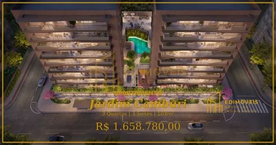 Apartamento com 3 Quartos à venda, 103m² no Jardim Camburi, Vitória