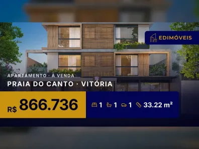 Apartamento com 1 Quarto à venda, 33m² no Praia do Canto, Vitória