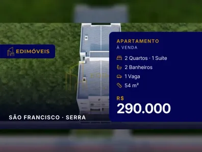 Apartamento com 2 Quartos à venda, 54m² no São Francisco, Serra