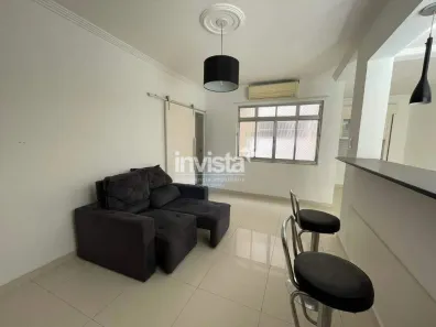 Apartamento com 2 Quartos para alugar, 50m² no Gonzaga, Santos