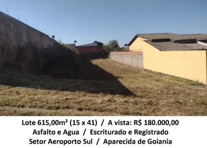 Lote/Terreno à venda, 615m² no Setor Aeroporto Sul - 2ª Etapa, Aparecida de Goiânia