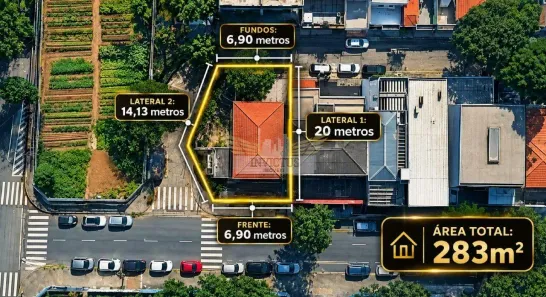 Lote/Terreno à venda, 140m² no Jardim, Santo André
