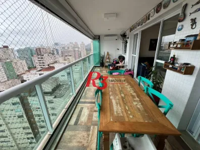 Apartamento com 3 Quartos à venda, 136m² no Pompéia, Santos