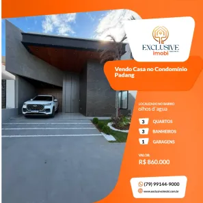 Casa de Condomínio com 3 Quartos à venda, 125m² no Zona de Expansão (Olhos D'Agua), Barra dos Coqueiros