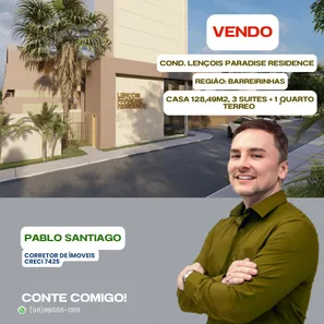 Casa de Condomínio com 4 Quartos à venda, 129m² no Centro, Barreirinhas
