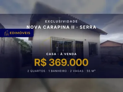 Casa com 2 Quartos à venda, 55m² no Nova Carapina II, Serra