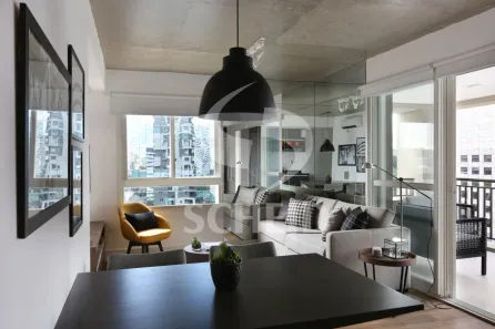 Apartamento com 1 Quarto para alugar, 62m² no Cidade Monções, São Paulo