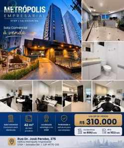 Sala Comercial à venda, 42m² no Stiep, Salvador