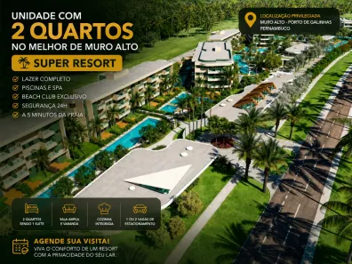 Apartamento com 1 Quarto à venda, 53m² no Porto de Galinhas, Ipojuca
