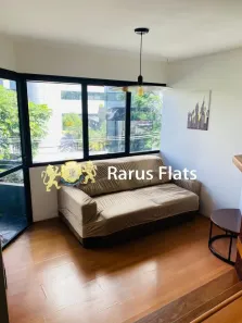 Flat com 1 Quarto para alugar, 48m² no Cidade Monções, São Paulo