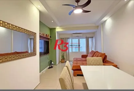 Apartamento com 3 Quartos para alugar, 130m² no Gonzaga, Santos
