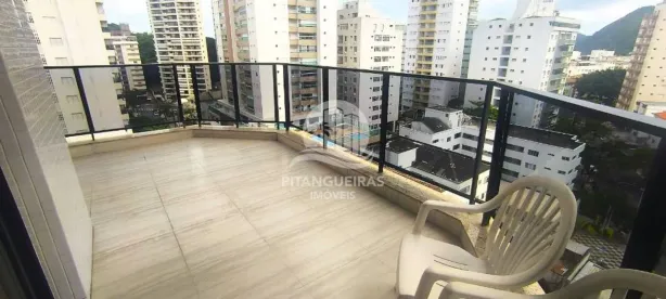 Apartamento com 3 Quartos para alugar, 120m² no Vila Alzira, Guarujá