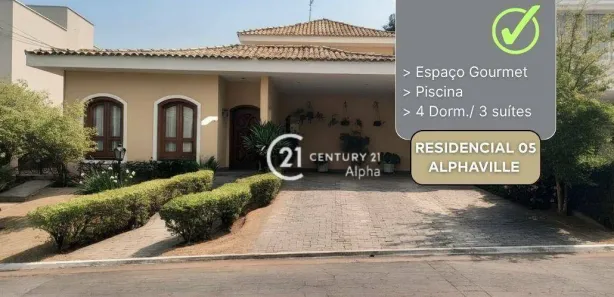 Casa de Condomínio com 4 Quartos à venda, 390m² no Alphaville, Santana de Parnaíba