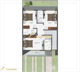Sobrado com 3 Quartos à venda, 194m² no Santa Cândida, Curitiba