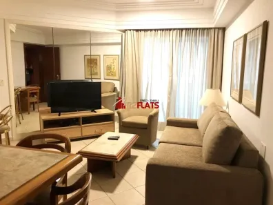 Flat com 1 Quarto para alugar, 40m² no Itaim Bibi, São Paulo