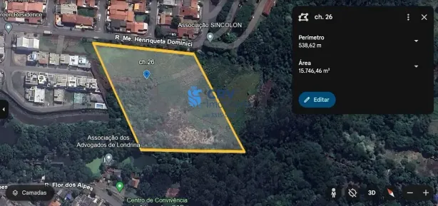 Lote/Terreno à venda, 15750m² no Lagoa Dourada, Londrina