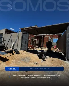 Casa com 3 Quartos à venda, 200m² no Loteamento Recife, Petrolina