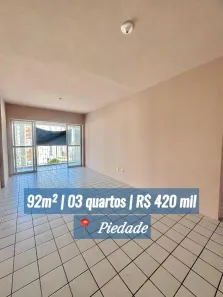 Apartamento com 3 Quartos à venda, 92m² no Piedade, Jaboatão dos Guararapes