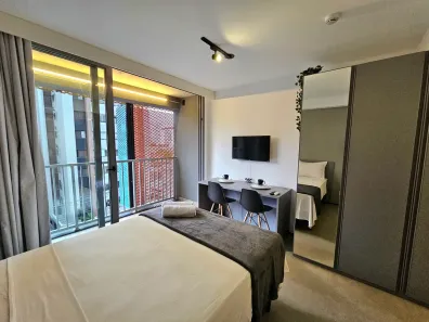 Apartamento com 1 Quarto para alugar, 24m² no Indianópolis, São Paulo