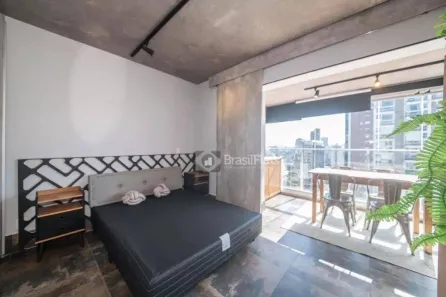 Flat com 1 Quarto para alugar, 42m² no Cidade Monções, São Paulo
