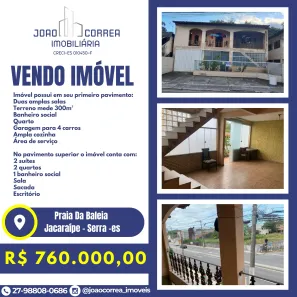 Imóvel Comercial com 5 Quartos à venda, 300m² no Praia da Baleia, Serra