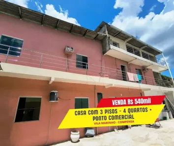 Casa com 4 Quartos à venda, 480m² no Compensa, Manaus