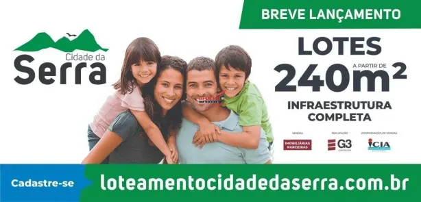Lote/Terreno à venda, 240m² no Cidade da Serra, Ponte Nova