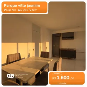 Apartamento com 2 Quartos para alugar, 42m² no Lago Azul, Manaus