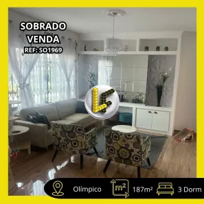 Sobrado com 3 Quartos à venda, 187m² no Olímpico, São Caetano do Sul