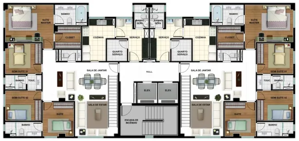 Cobertura com 4 Quartos à venda, 228m² no Santa Lúcia, Belo Horizonte