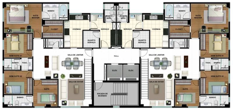 Cobertura com 4 quartos — Santa Lúcia, Belo Horizonte
