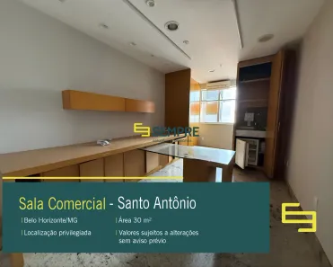 Sala Comercial à venda, 30m² no Santo Antônio, Belo Horizonte