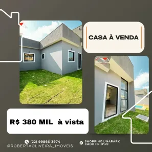 Casa com 3 Quartos à venda, 100m² no Florestinha I (Tamoios), Cabo Frio