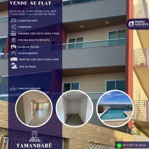 Flat com 1 Quarto à venda, 35m² no Tamandaré, Tamandaré