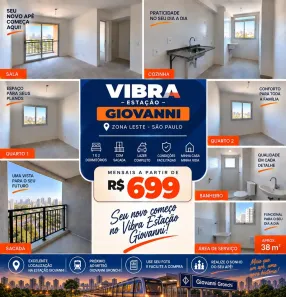 Apartamento com 2 Quartos à venda, 42m² no Vila Nova das Belezas, São Paulo