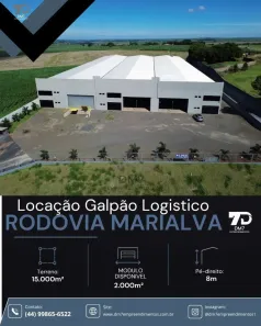 Galpão/Depósito/Armazém com 1 Quarto para alugar, 1m² no rodovia, Marialva