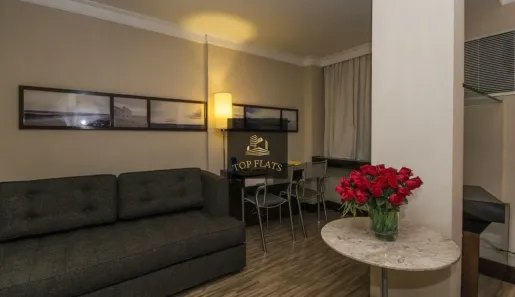 Flat com 1 Quarto para alugar, 30m² no Cerqueira César, São Paulo