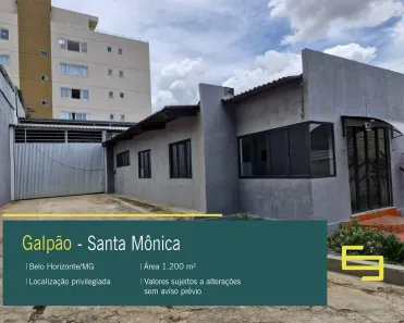 Galpão/Depósito/Armazém para alugar, 639m² no Santa Branca, Belo Horizonte