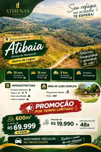 Lote/Terreno à venda, 600m² no Jardim Brasil, Atibaia