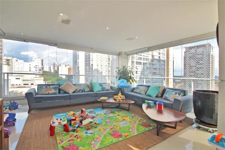 Apartamento com 4 Quartos para alugar, 370m² no Campo Belo, São Paulo