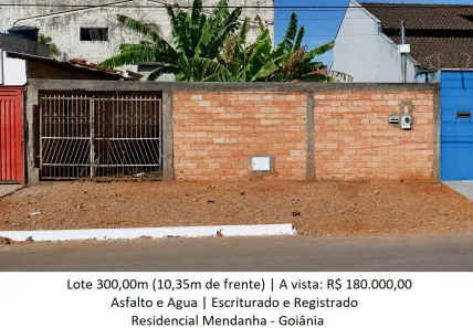 Lote/Terreno à venda, 300m² no Residencial Mendanha, Goiânia
